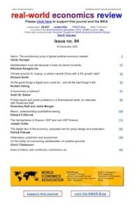 Real-World Economics Review 98, Dec ’21